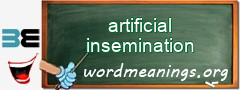 WordMeaning blackboard for artificial insemination